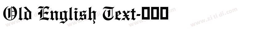 Old English Text字体转换
